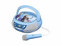 Disney frozen 2 / frozen 2 draagbare cd-speler met radio en microfoon voor kinderen - afbeelding 2 van  3