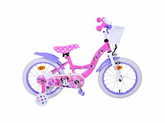 Disney minnie cutest ever! kinderfiets meisjes 16 inch roze - afbeelding 1 van  5