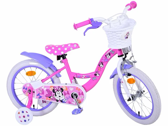 Disney minnie cutest ever! kinderfiets meisjes 16 inch roze - afbeelding 2 van  5