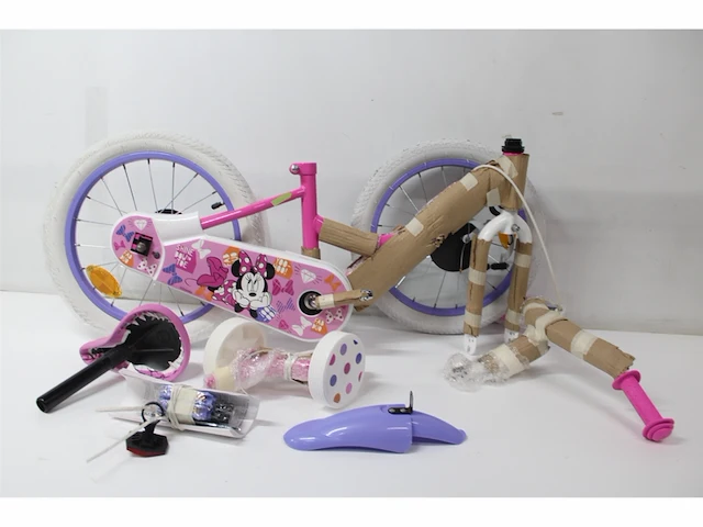 Disney minnie cutest ever! kinderfiets meisjes 16 inch roze - afbeelding 4 van  5