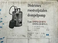 Distrimex omni-120 rvs dompelpomp (5x) - afbeelding 2 van  10