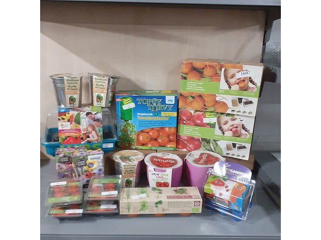 Div. verpakkingen groentezaad o.a. basilicum, tomaten, kruiden (1607) - afbeelding 2 van  3