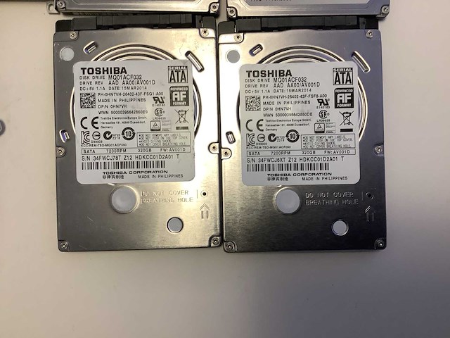 Diverse 2.5” sata interne hardeschijf (7x) - afbeelding 2 van  6