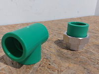 Diverse 32mm ppr koppelingen ifan, groen, 2023 - afbeelding 2 van  5