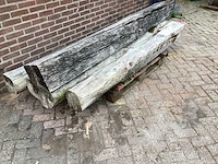 Diverse balken teak 4 stuks en 1 stuks essen (5x) - afbeelding 3 van  5