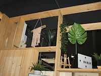 Diverse decoratiematerialen op tien schappen. - afbeelding 2 van  4