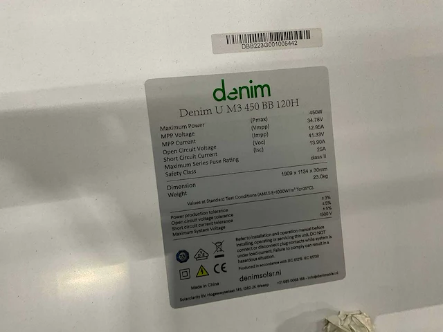 Diverse denim zonnepanelen - afbeelding 3 van  24