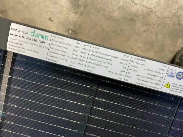 Diverse denim zonnepanelen - afbeelding 5 van  24