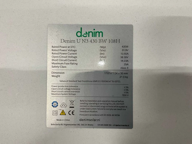 Diverse denim zonnepanelen - afbeelding 17 van  24