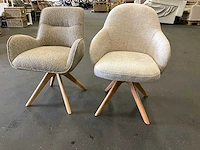 Diverse draaibare eetkamerstoel (2x) - afbeelding 1 van  9