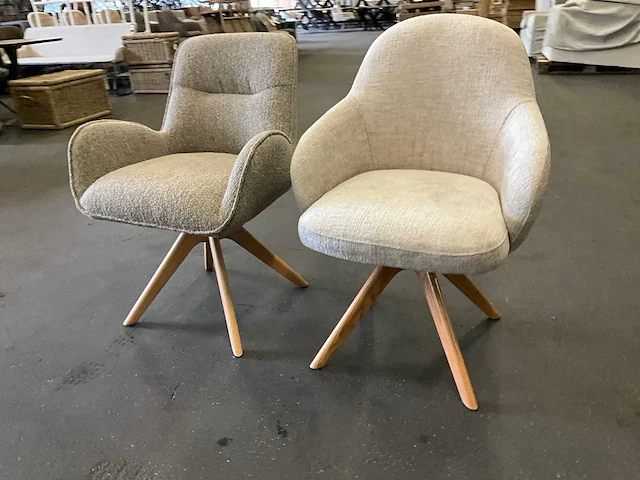 Diverse draaibare eetkamerstoel (2x) - afbeelding 2 van  9