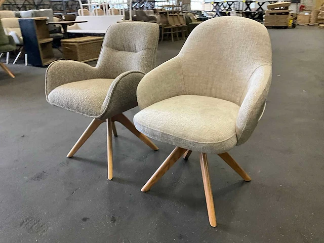 Diverse draaibare eetkamerstoel (2x) - afbeelding 3 van  9