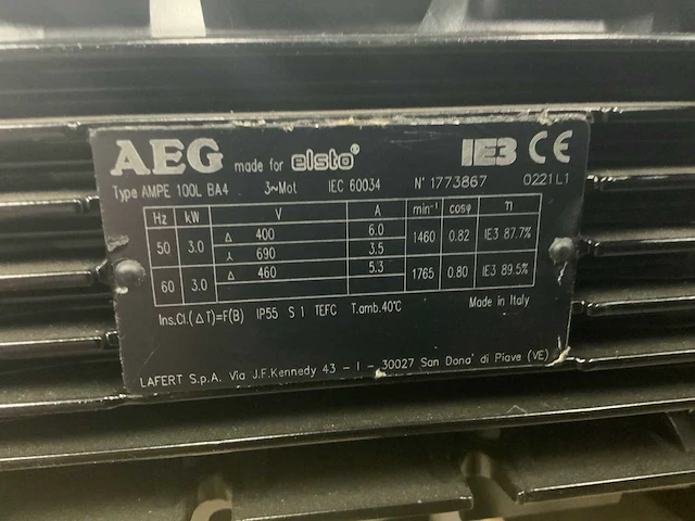 Diverse elektromotor “ongebruikt” (3x) - afbeelding 14 van  16