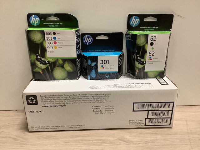 Diverse hp cartridges (34x) - afbeelding 1 van  2