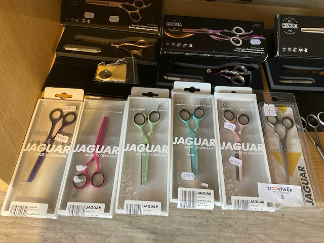 Diverse jaguar & cisoria kappersscharen (16x) - afbeelding 4 van  5