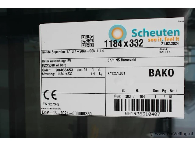 Diverse kunststof raam kozijnen/ glazen ramen - diverse afmetingen - afbeelding 13 van  20