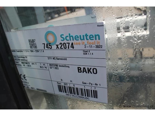 Diverse kunststof raam kozijnen/ glazen ramen - diverse afmetingen - afbeelding 18 van  20