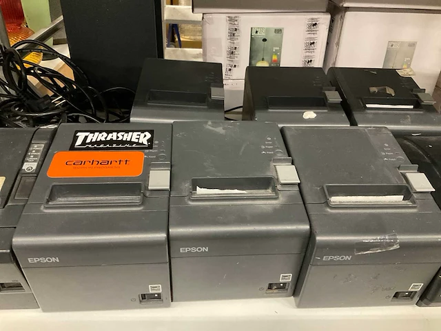 Diverse label- en bonnenprinters (14x) - afbeelding 4 van  5