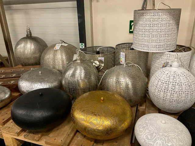 Diverse lampen/ lampenkappen (22x) - afbeelding 3 van  4