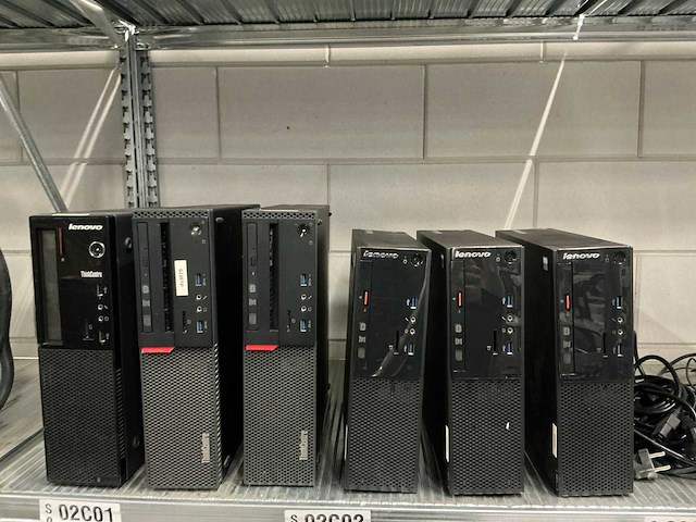 Diverse lenovo desktops (6x) - afbeelding 1 van  5