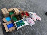 Diverse maten kunstof opvul blokjes - afbeelding 1 van  2