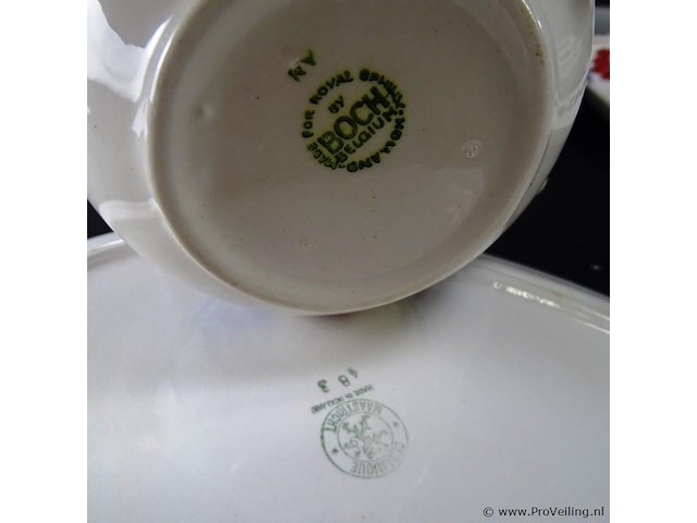 Diverse merken boerenbont serviesdelen - afbeelding 4 van  5