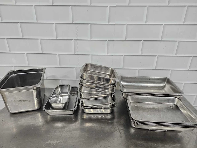 Diverse rvs gastronorm) bak (22x) - afbeelding 3 van  3