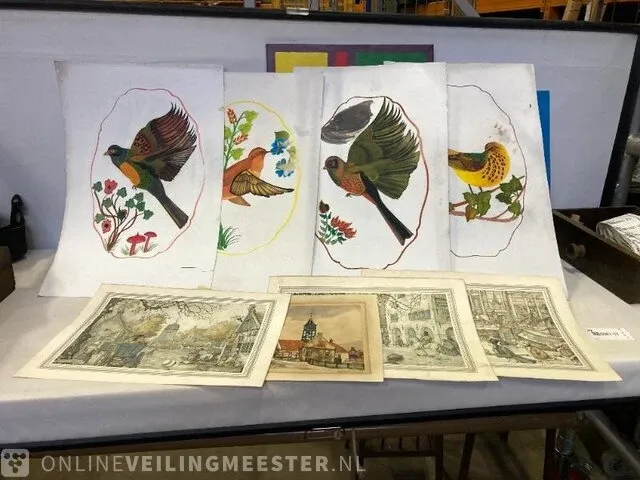 Diverse schilderijen en tekeningen - afbeelding 3 van  3