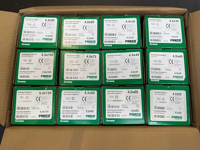 Diverse soorten houtschroeven 4400 stuks - afbeelding 2 van  2