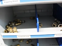 Diversen koper knie, t, puntstuk, schorefbuis etc. - afbeelding 7 van  34