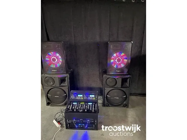 Dj geluid set 2x 1200w - afbeelding 4 van  6