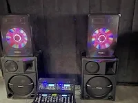 Dj geluid set 2x 1200w - afbeelding 4 van  6