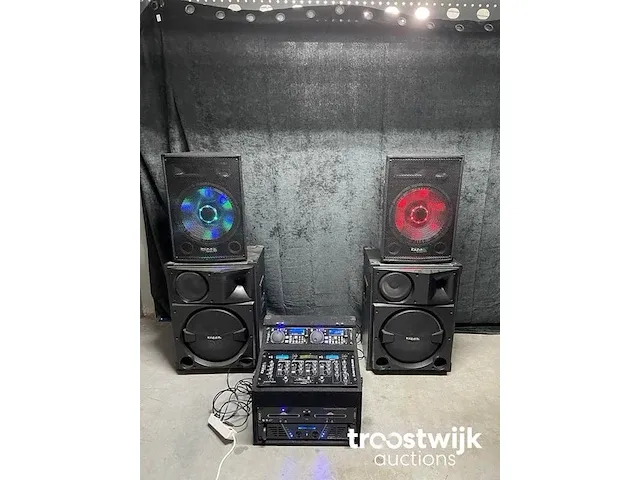 Dj geluid set 2x 1200w - afbeelding 5 van  6
