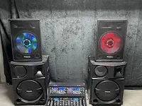 Dj geluid set 2x 1200w - afbeelding 5 van  6