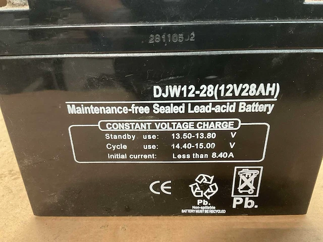 Djw12-28(12v28ah) battery - afbeelding 3 van  3