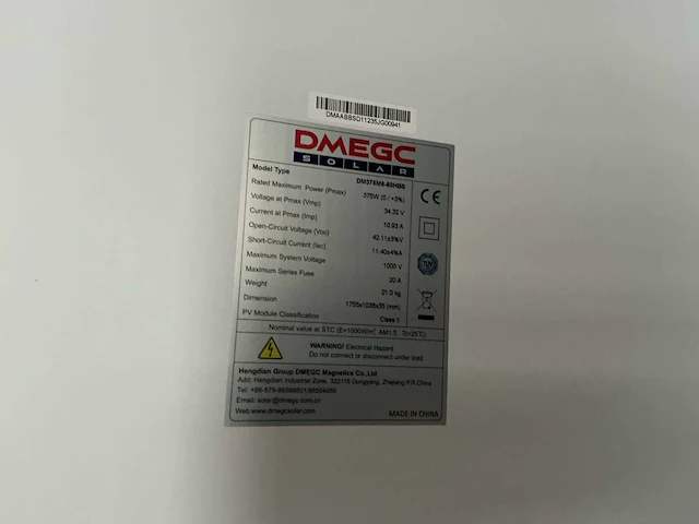 Dmegc dm375m6-60hbb zonnepaneel (5x) - afbeelding 4 van  4