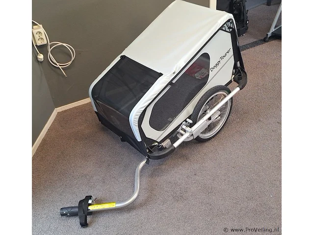 Doggytourer fietsaanhanger| model s | kleur grijs - afbeelding 3 van  7