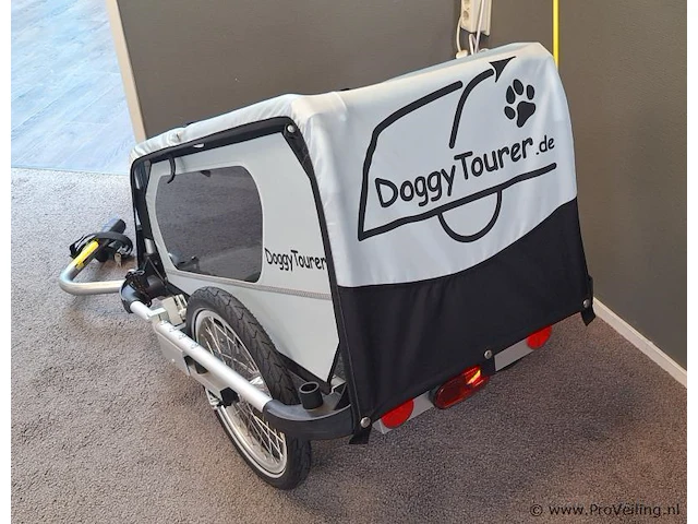 Doggytourer fietsaanhanger| model s | kleur grijs - afbeelding 4 van  7
