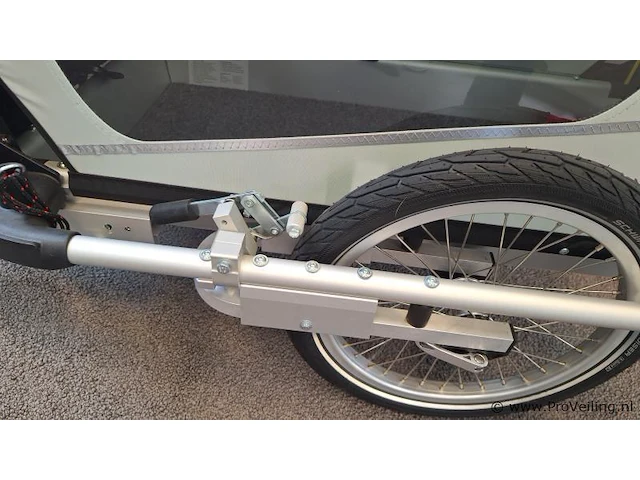 Doggytourer fietsaanhanger| model s | kleur grijs - afbeelding 7 van  7