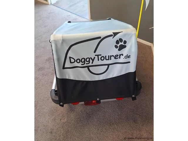 Doggytourer fietsaanhanger| model s | kleur grijs - afbeelding 5 van  7