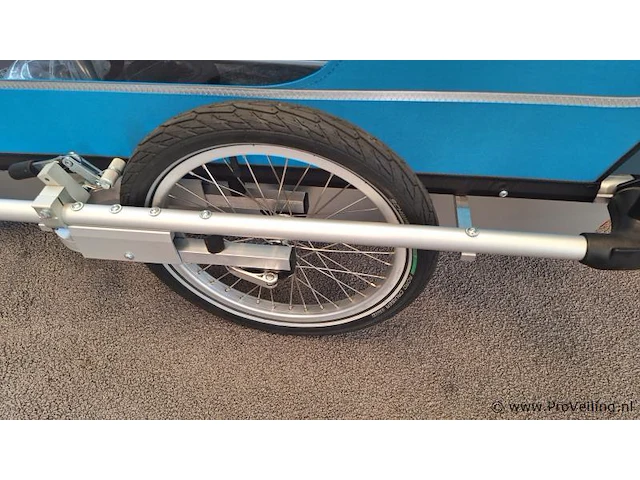 Doggytourer fietsaanhanger | model x | kleur blauw - afbeelding 4 van  5