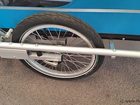 Doggytourer fietsaanhanger | model x | kleur blauw - afbeelding 4 van  5