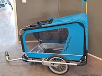 Doggytourer fietsaanhanger | model x | kleur blauw