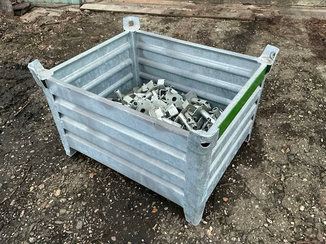 Dokau bevestigingsmateriaal steiger in gegalvaniseerde bak - afbeelding 2 van  5