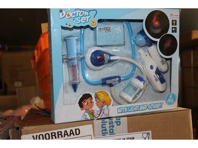Dokterset blauw 1x - afbeelding 3 van  3