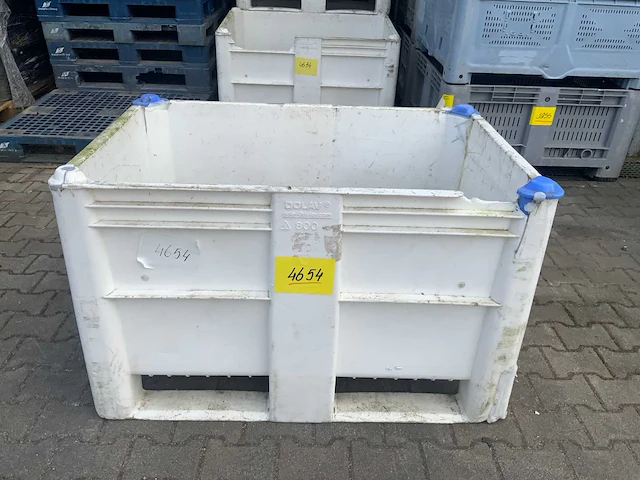 Dolav - 800 wit - palletbox 1200 x 800 x 730 mm (4x) - afbeelding 4 van  5