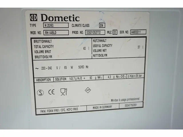 Dometic - mini-bar koelkast - afbeelding 5 van  5