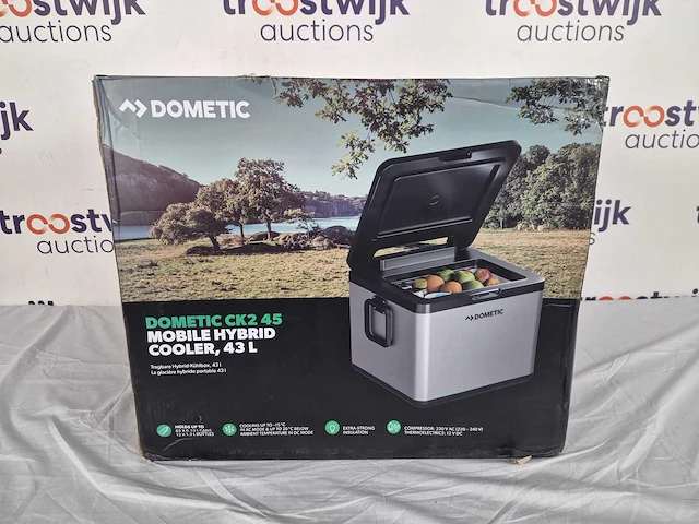 Dometic c2k45 hybride koelbox 43l - 12/24/230v - grijs - afbeelding 2 van  2