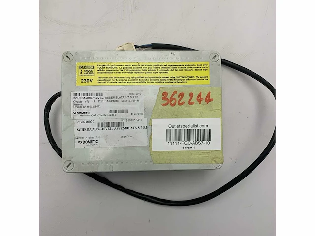 Dometic condaria abs7-10 auxiliary speed ‚äã‚äãassembly board - 530710070 - afbeelding 1 van  7