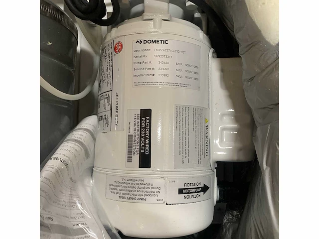 Dometic pmp pkg p035s-2371c aircon pump 230v - 9600011025 - afbeelding 3 van  5
